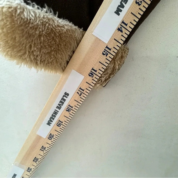 Kut From The Kloth || Bryton Faux Suede and Shearling Jacket Brown Medium - Picture 13 of 13